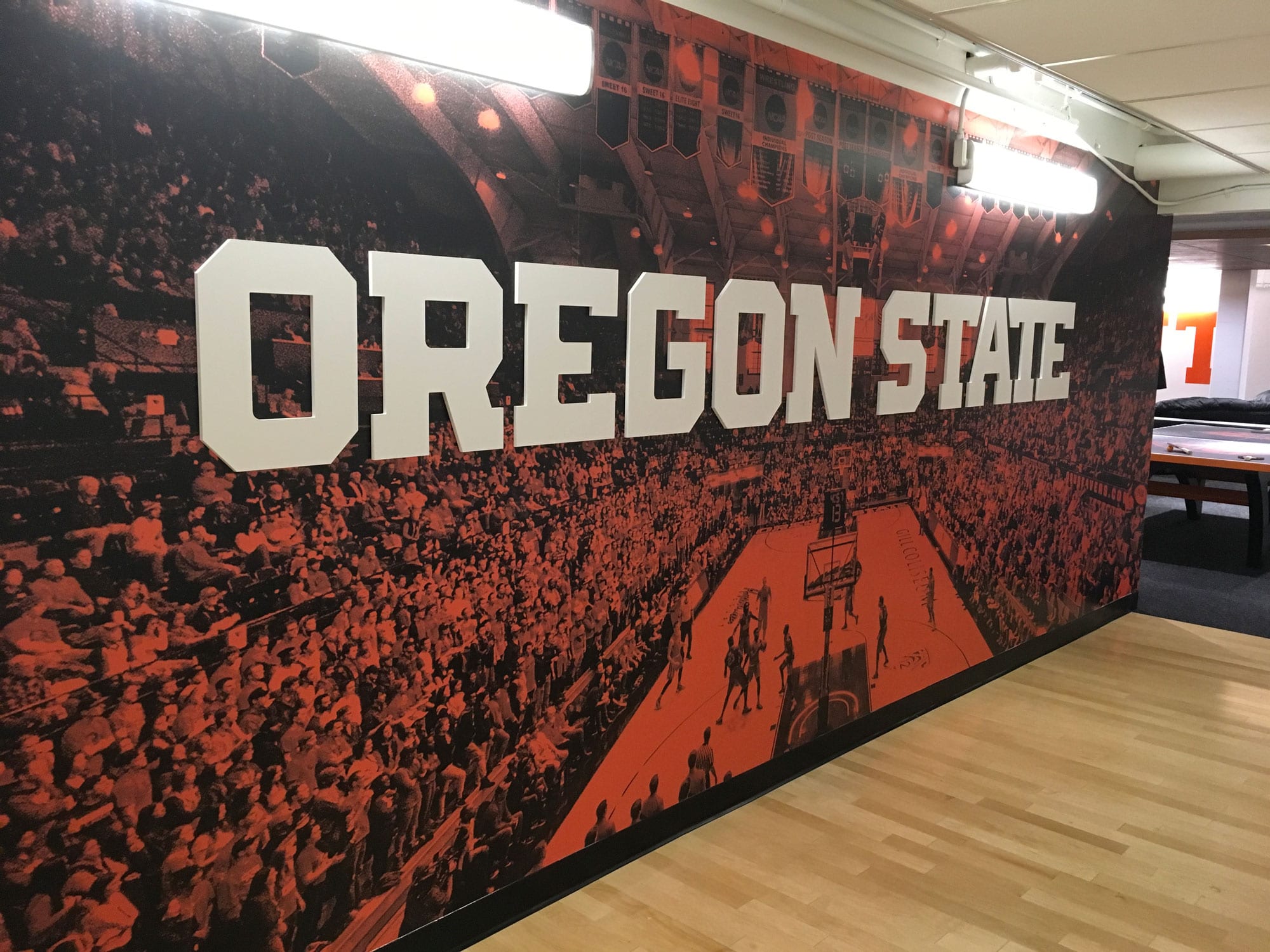 Oregon State Men's Basketball Locker Room